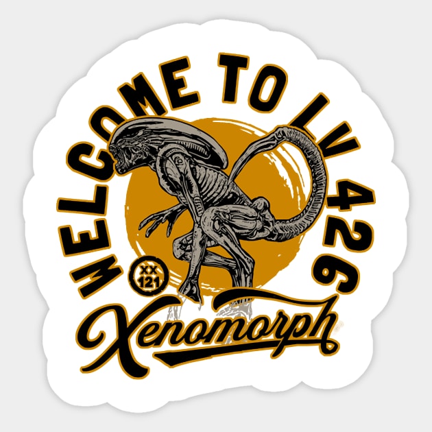 welcome to LV 426 Sticker by JOHNWHERRYO